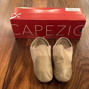 Capezio Kids Tan Slip-On Dance Slippers